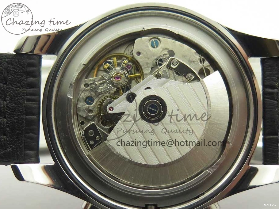 MIROTIME 0712 Pilot Chrono 377725 SS ZF 1:1 Best Edition White Dial on Black Leather Strap A Soft 7183